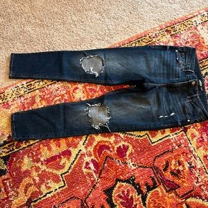 Old Navy Rockstar Super Skinny Ripped Jeans